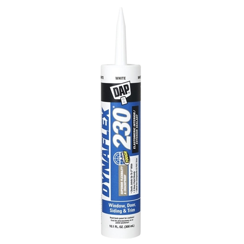 DAP 7079818275 Dynaflex 230 Caulk Sealant, 10.1 Oz, White