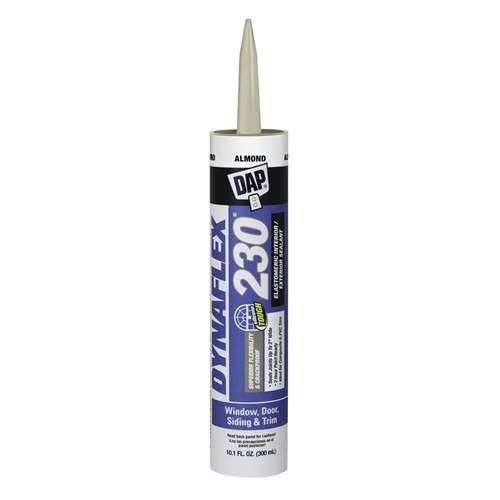 DAP 7079818288 Dynaflex 230 Caulk Sealant, 10.1 Oz, Almond