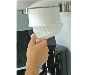 Space Saving RV Coffee Filter Dispenser