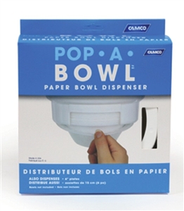 Camco 57211 Pop-A-Bowl Dispenser - White