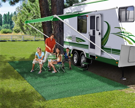 Prest-O-Fit 2-0150 RV Patio Rug - Green - 6' x 15'