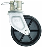 Pro Series 6" Caster And Pin For 2" Round Tube Jacks