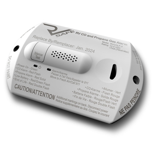 RV Safe RVCOLP-2W Propane Gas & CO Detector/Alarm - White