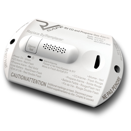 RV Safe RVCOLP-2W Propane Gas & CO Detector/Alarm - White