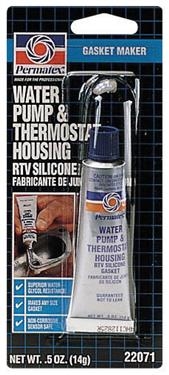 Permatex 22071 Gasket Sealer For Water Pumps and Thermostat Housings, 0.5 Ounce, Single