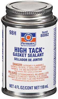 Permatex 80062 Gasket Sealer; High Tack; Brush-On ; 4 Ounce Can;