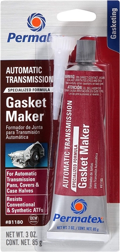 Permatex 81180 Automatic Transmission RTV Gasket Maker, 3 Oz, Gray