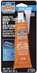 Permatex High-Temp RTV Silicone Gasket Sealer, 3 Ounce, Single