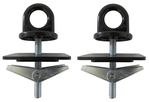 TrailFX E10031B Stake Pocket Mount Tie-Down Anchor - Black - Set of 2