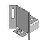 Lippert V-Tech 2" x 2" Flush Head Assembly - Adjustable