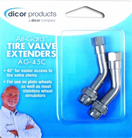 Dicor AG-45C Air-Gard 45 Degree Front Tire Valve Extenders