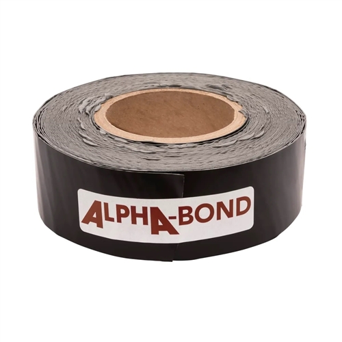 Alpha Systems QTPOBL250 Alphabond Roof Repair Tape, 50 Ft, Black