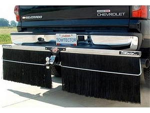 Towtector Aluminum Brush Strip And Mud Flap With 2" Hitch, 78" W x 14" H