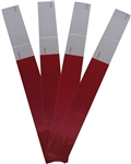 Peterson Red/White Reflective Marking Tape - 4 Strips