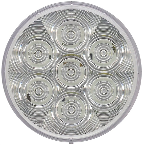 Peterson V826KC-7 LED Backup Light - 4" Round - Clear