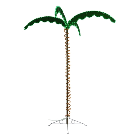 Mings Mark 8080104 Green & Yellow Led Palm Tree 7'