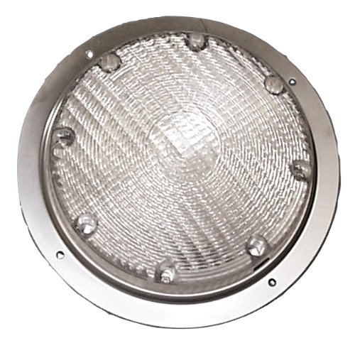 Arcon 16193 Round RV Porch Light With Clear Lens