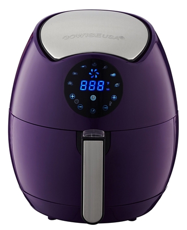 GoWise USA GW22643 Electric Air Fryer with Touch Screen Display - Plum