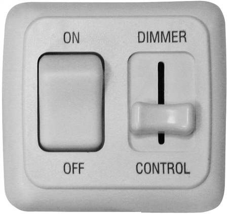 Valterra DGLD01VP LED Pulse Wave Dimmer On/Off Switch - White