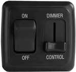 Valterra DGLD25VP LED Pulse Wave Dimmer On/Off Switch - Black