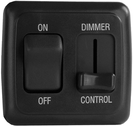 Valterra DGLD25VP LED Pulse Wave Dimmer On/Off Switch - Black