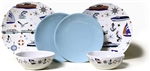 Camp Casual Melamine Marine Dish Set - 6 Piece