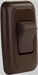 JR Products 12135 Multi-Purpose Single Rocker Switch - Brown