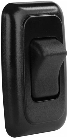 JR Products 12225 Multi-Purpose Single Rocker Switch - Black