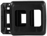 JR Products 12315 RV Double Switch Base & Face Plate - Black