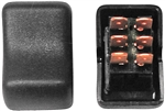 Valterra DG2E41VP Contour On/On Rocker Switch DPDT - Black