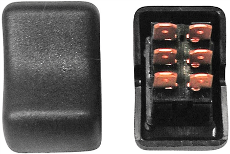 Valterra DG2E41VP Contour On/On Rocker Switch DPDT - Black