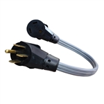 Voltec Power Cord Adapter, 50 Amp Plug And 30 Amp Receptacle, 18"