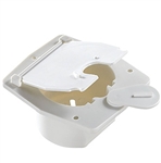 RV Designer B140 Basic Flat Sided Cable Hatch - Polar White