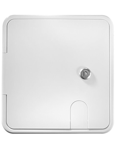 RV Designer B152 RV Locking Electrical Hatch - 8.5" x 8"