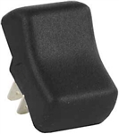 JR Products 14075 Multi-Purpose Single Rocker Momentary-On/Off Switch Without Bezel - Black