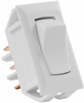 JR Products 12635 Multi-Purpose Single Rocker On/On Switch - White