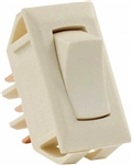 JR Products 12655 Multi-Purpose Single Rocker On/On Switch - Ivory