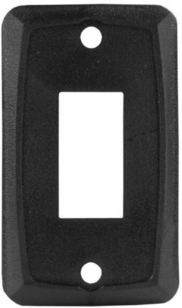 JR Products 12855 RV Single Switch Face Plate - Black