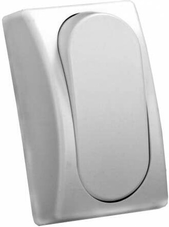 JR Products 13575 Modular Single Rocker Switch - White