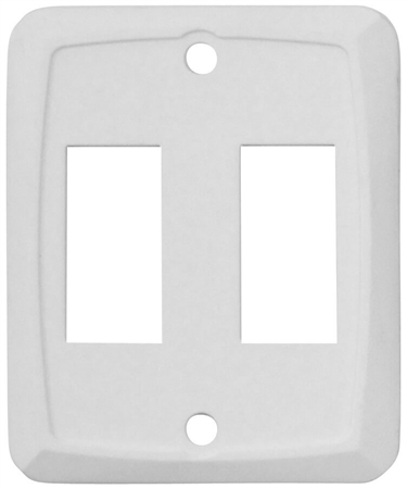 Valterra DG201VP Double Switch Wall Plate - White