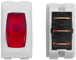 Valterra DG110VP SPST Illuminated On/Off RV Rocker Switch - White/Red