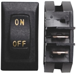 Valterra DG118UVP Labeled 12V On/Off Switch Black/Gold