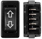 Valterra In-Line 5 Pin Terminal RV Switch DPDT - Black