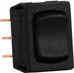 JR Products 13335 Multi-Purpose Single Rocker On/Off/On Switch - Black