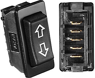 RV Designer S125 RV Slide Out 40 Amp DC Rocker Switch - Black