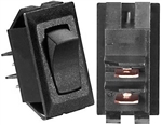 RV Designer S321 10A DC Mom-On/Off Rocker Switch - Black