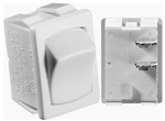 RV Designer S435 DC 10 Amp SPST Rocker Switch - White