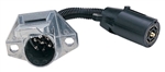 Husky Towing 7-Way Blade To 7-Way Pin Trailer Wiring Adapter