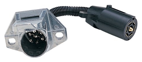 Husky Towing 13064 7-Way Blade To 7-Way Pin Trailer Wiring Adapter