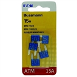 Bussmann 15 Amp Fuses - 5Pk